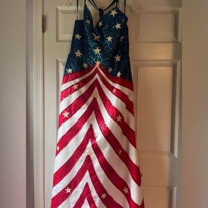 American sequenced dress size 14